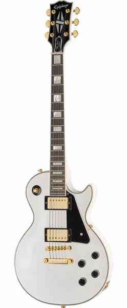 Epiphone Les Paul Custom Alpine White edestä